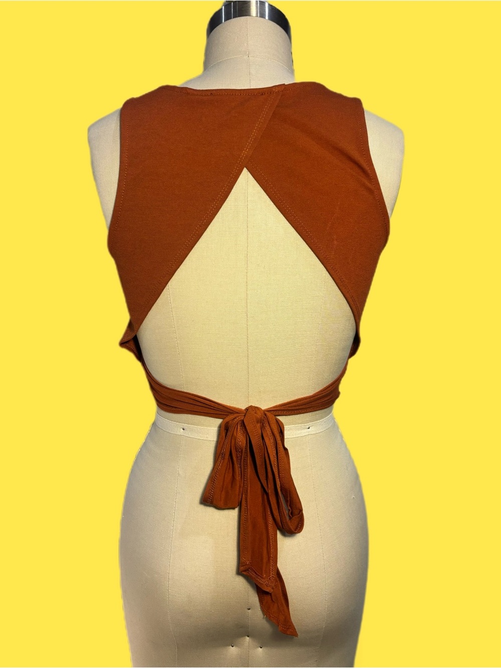 Lulu's Rust Orange Cropped Tank Top